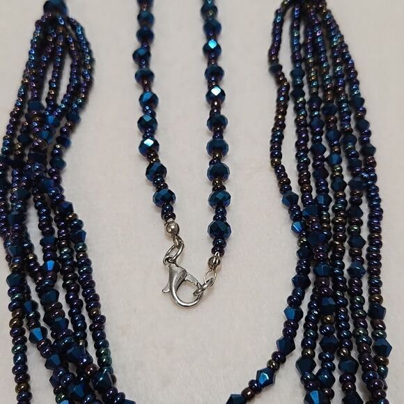 Multi Strand Beaded Necklace - Picture 4 of 5